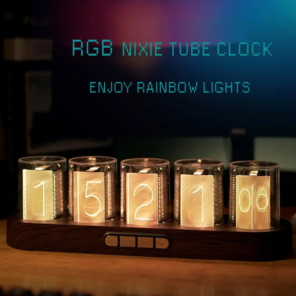 Digital Nixie Tube Clock with RGB LED