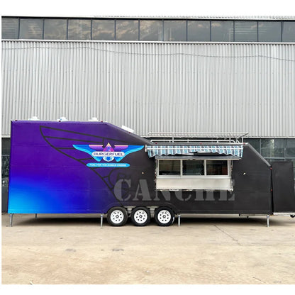 2023 American Popular Street Outdoor Fast Food Carts Crepe Food truck with Snack mobile kitchen cooking equipments price