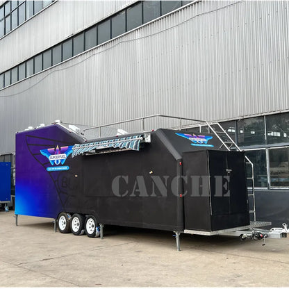2023 American Popular Street Outdoor Fast Food Carts Crepe Food truck with Snack mobile kitchen cooking equipments price
